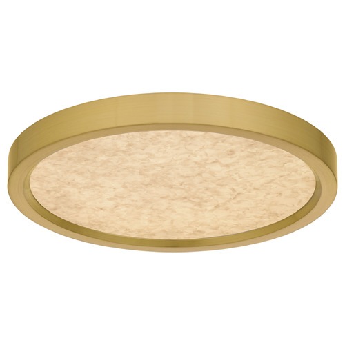 Quoizel Lighting Outskirts Brushed Gold LED Flushmount Light