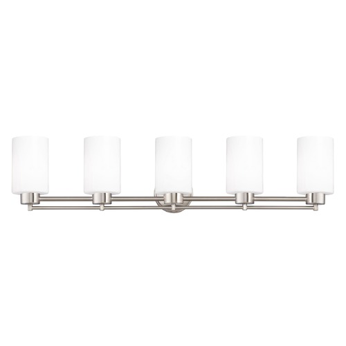 Design Classics Lighting Satin Nickel Bathroom Light 706-09 GL1028C