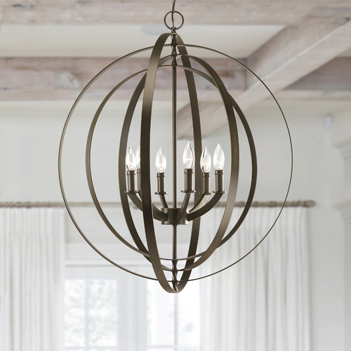 Progress Lighting Equinox Orb Pendant in Bronze by Progress Lighting P3889-20