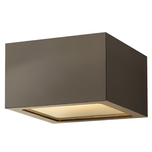 Kube Bronze LED Flush Mount 3000K by Hinkley Lighting