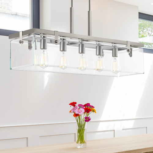 Glayse Brushed Nickel Island Light by Progress Lighting