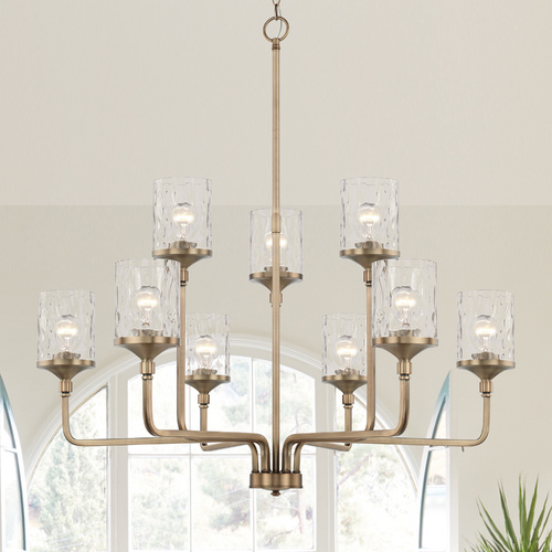 Colton 38-Inch Aged Brass Chandelier by HomePlace by Capital Lighting