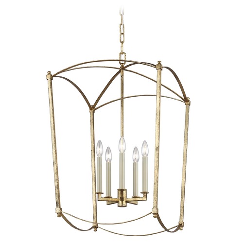 Visual Comfort Studio Collection Thayer Antique Gild Pendant by Visual Comfort Studio F3323/5ADB