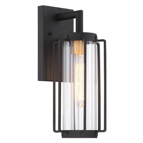 Minka Lavery Avonlea Sand Black with Gold Socket Outdoor Wall Light by Minka Lavery 72732-66G