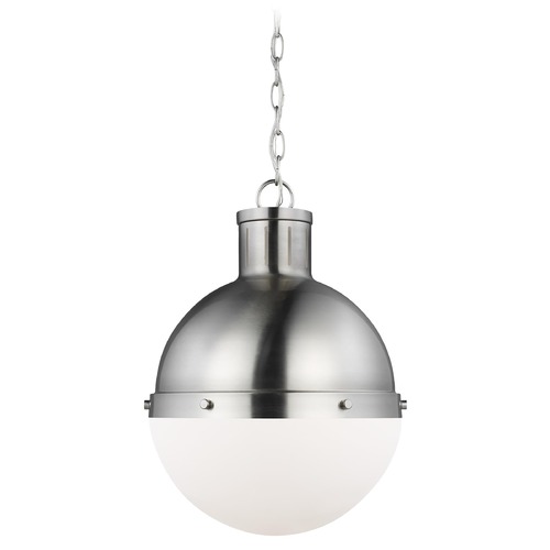 Hanks Medium Brushed Nickel Pendant by Visual Comfort Studio