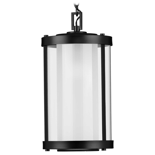Progress Lighting Irondale Matte Black Outdoor Hanging Light