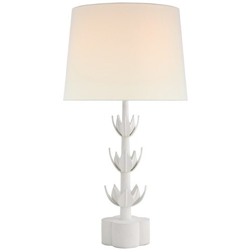 Visual Comfort Signature Collection Julie Neill Alberto Triple Table Lamp in White by Visual Comfort Signature JN3003PWL