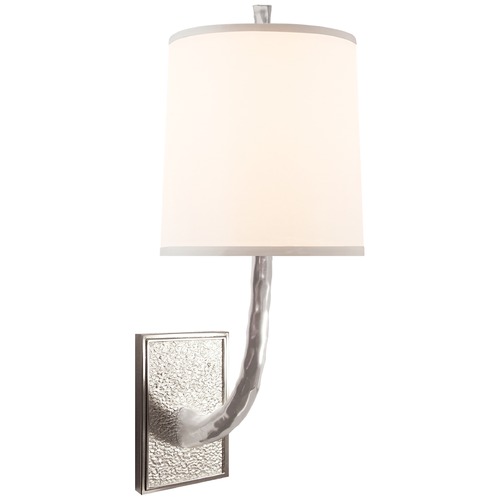 Visual Comfort Signature Collection Barbara Barry Lyric Branch Sconce in Soft Silver by Visual Comfort Signature BBL2030SSS