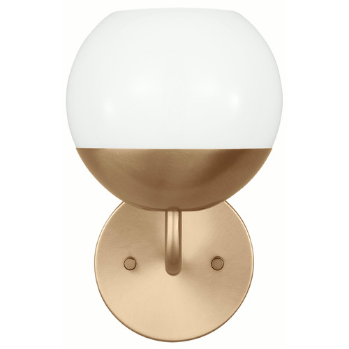 Visual Comfort Studio Collection Alvin Satin Brass Sconce