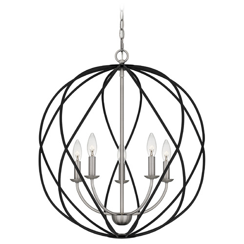 Bryn 24-Inch Pendant in Antique Nickel by Quoizel Lighting