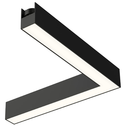 Continuum 90-Degree Corner LED Track Light in Black by ET2 Lighting