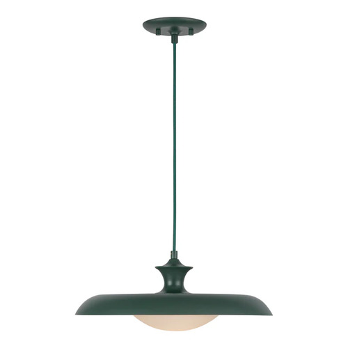 Alora Lighting Minori Pine Green Pendant Light with Bowl / Dome Shade