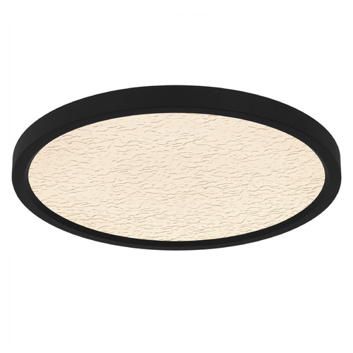 Quoizel Lighting Outskirts Earth Black LED Flushmount Light