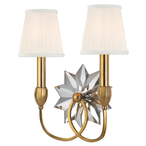 Hudson Valley Lighting Barton 2-Light Sconce in Aged Brass by Hudson Valley Lighting 3212-AGB