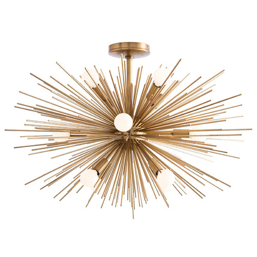Zanadoo Fixed Chandelier in Antique Brass by Arteriors Home