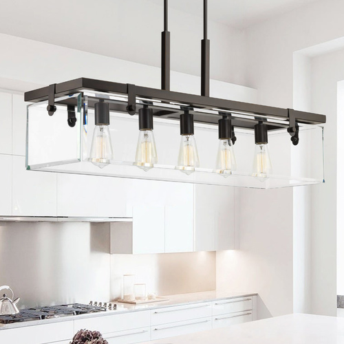 Glayse Antique Bronze Island Light by Progress Lighting