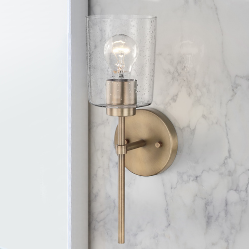 Greyson 15.50-Inch Wall Sconce in Aged Brass by HomePlace by Capital Lighting