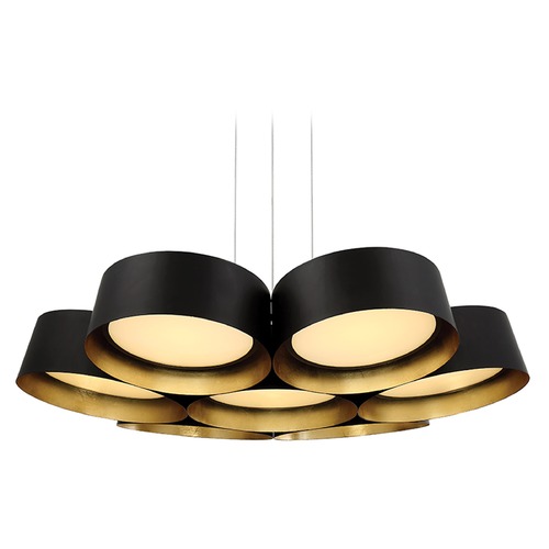 Marimba 34-Inch LED Chandelier in Gold Leaf & Dark Bronze by Modern Forms