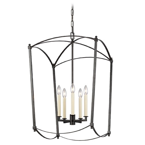 Visual Comfort Studio Collection Thayer Smith Steel Pendant by Visual Comfort Studio F3323/5SMS