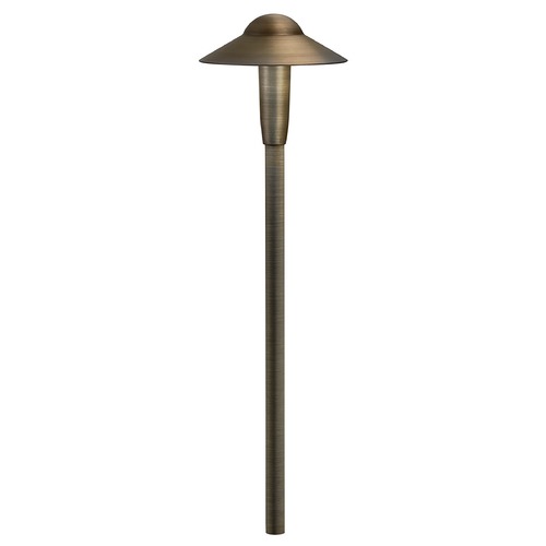 Kichler Lighting 6-Inch Dome 12V LED Path Light in Centennial Brass 2700K by Kichler Lighting 15870CBR27