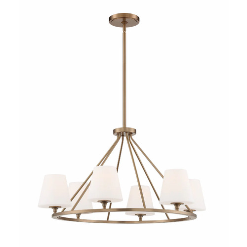 Crystorama Lighting Keenan 31.25-Inch Chandelier in Vibrant Gold by Crystorama Lighting KEE-A3006-VG