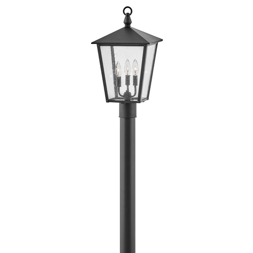 Huntersfield Medium Post Top Lantern in Black by Hinkley Lighting