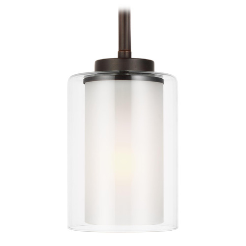 Generation Lighting Elmwood Park Bronze Mini Pendant by Generation Lighting 6137301-710