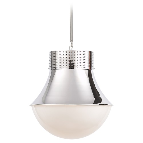 Visual Comfort Signature Collection Kelly Wearstler Precision Large Pendant in Nickel by Visual Comfort Signature KW5223PNWG