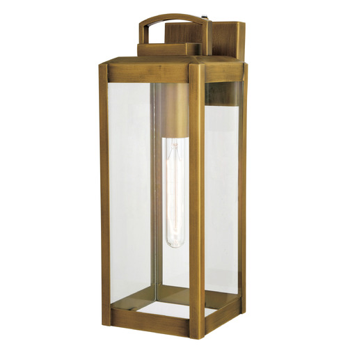 Vaxcel Lighting Kinzie Vintage Brass Outdoor Wall Light