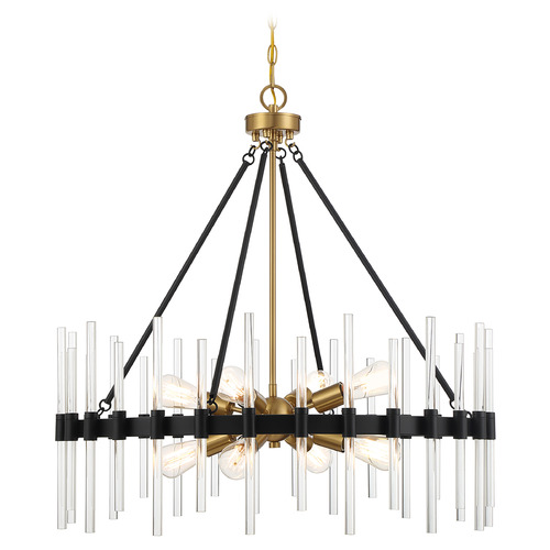 Santiago 8-Light Pendant in Matte Black by Savoy House Lighting