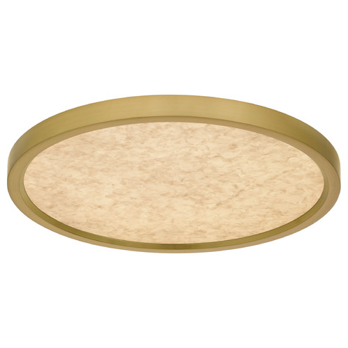 Quoizel Lighting Outskirts Brushed Gold LED Flushmount Light