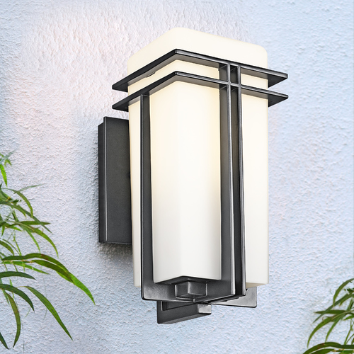 Tremillo 11.75-Inch Outdoor Hanging Light in Black by Kichler Lighting