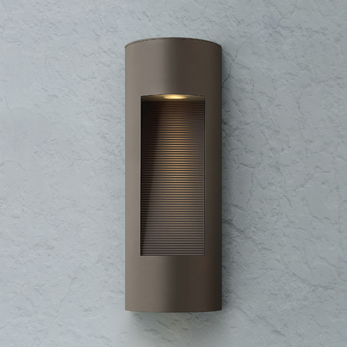Hinkley Modern LED Outdoor Wall Light with Etched in Bronze Finish 1660BZ-LED