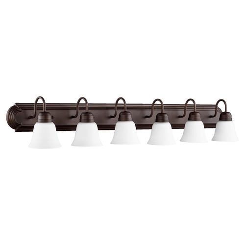 Oiled Bronze Bathroom Light by Quorum Lighting