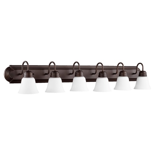 Quorum Lighting Oiled Bronze Bathroom Light by Quorum Lighting 5094-6-86