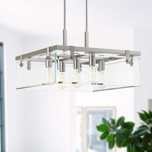 Progress Lighting Glayse Brushed Nickel Pendant by Progress Lighting P500074-009