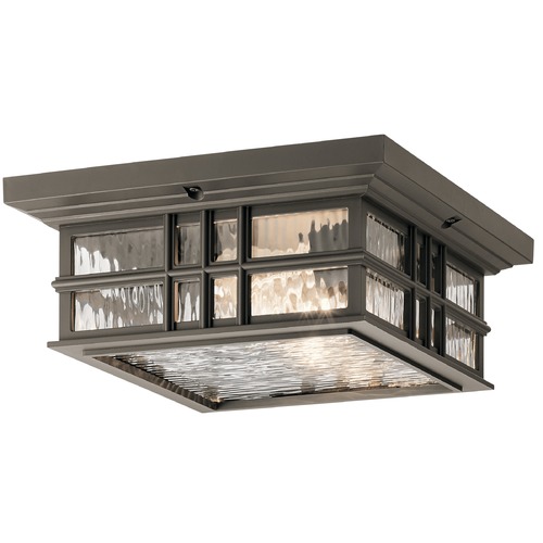 Kichler Lighting Beacon Square 12-Inch Outdoor Flush Mount in Olde Bronze by Kichler Lighting 49834OZ