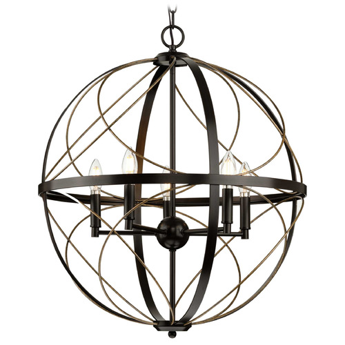 Progress Lighting Brandywine Antique Bronze Pendant Light