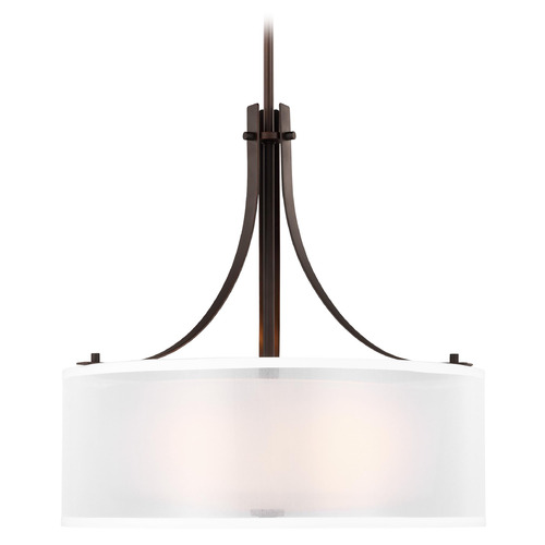 Generation Lighting Elmwood Park 19-Inch Bronze Pendant by Generation Lighting 6537303-710