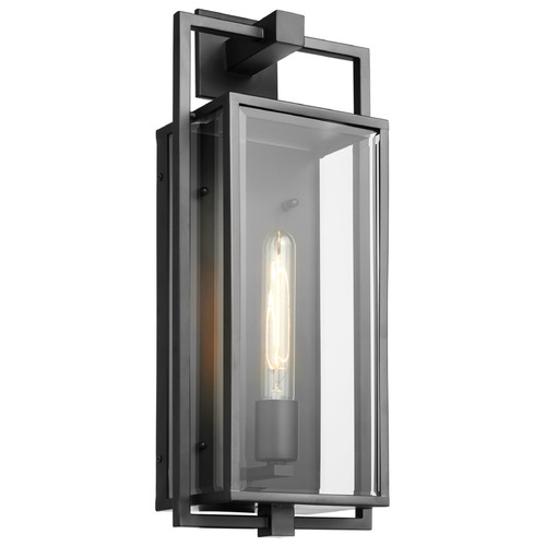 Exhibit Matte Black Outdoor Wall Light by Nuvo Lighting