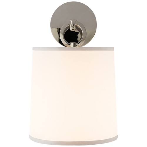 Barbara Barry French Cuff Sconce in Polished Nickel by Visual Comfort Signature