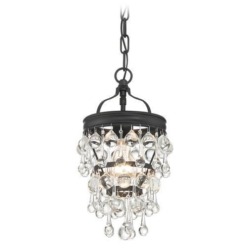 Crystorama Lighting Crystorama Lighting Calypso Matte Black Mini-Chandelier 131-MK