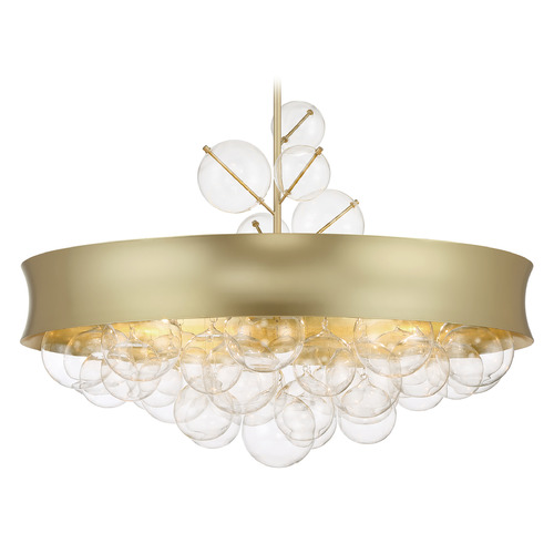 Minka Lavery Verdi Square Soft Gold Pendant Light with Drum Shade