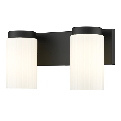 Z-Lite Burk Matte Black Bathroom Light