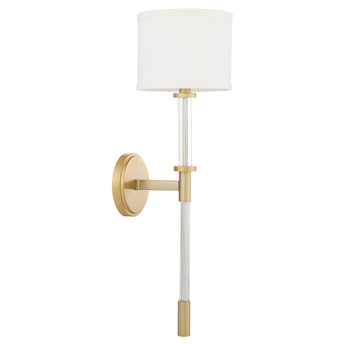 Cyan Design High Tower Clear and Aged Brass Sconce