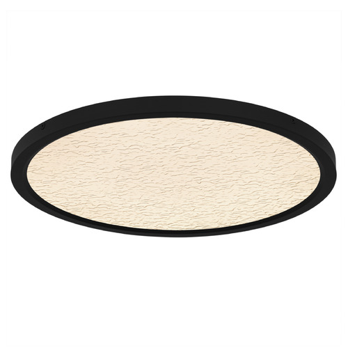 Quoizel Lighting Outskirts Earth Black LED Flushmount Light