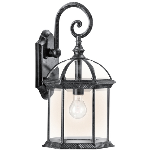 Barrie 18.75-Inch Outdoor Wall Light in Black by Kichler Lighting