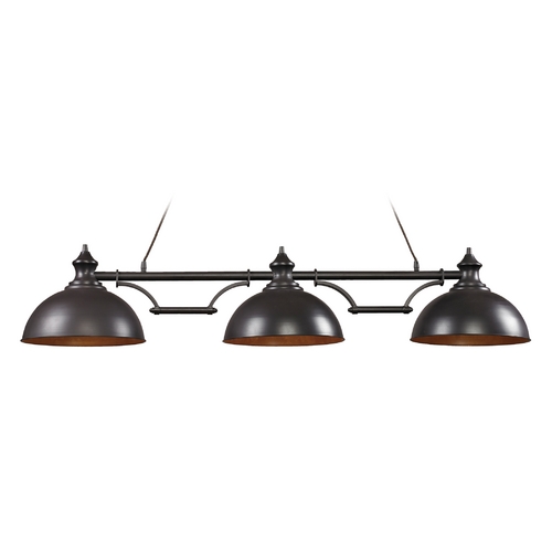 Elk Lighting LED Island Light in Oiled Bronze Finish - 3 Lights 65151-3-LED