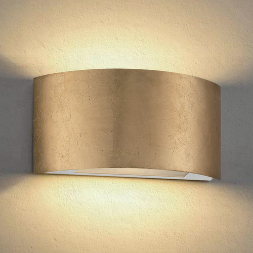 Vermeil 10-Inch Wide LED Wall Sconce in Gold Leaf by Modern Forms