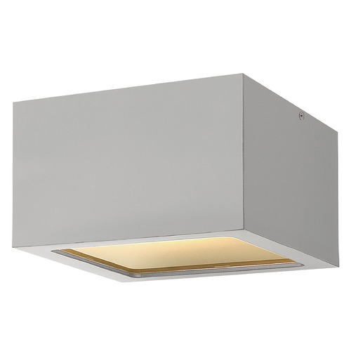 Hinkley Kube Titanium LED Flush Mount 3000K by Hinkley Lighting 1765TT